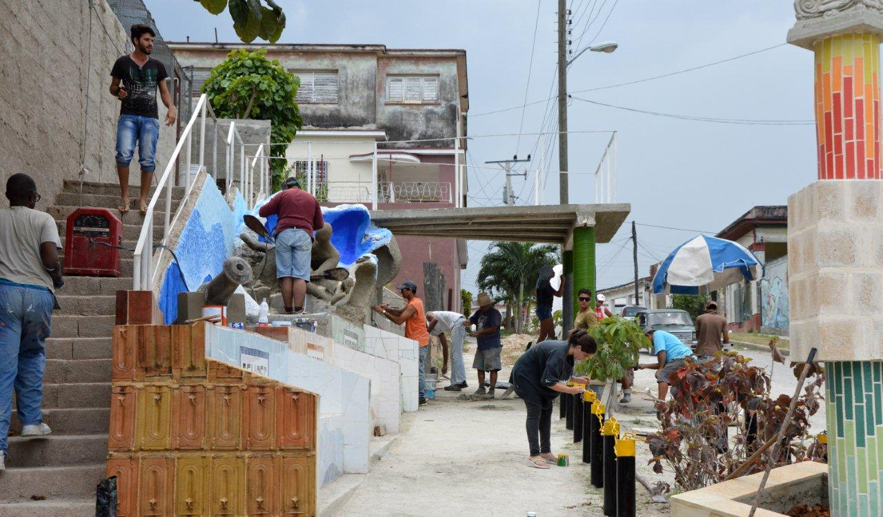 Boulevard construction in Muraleando