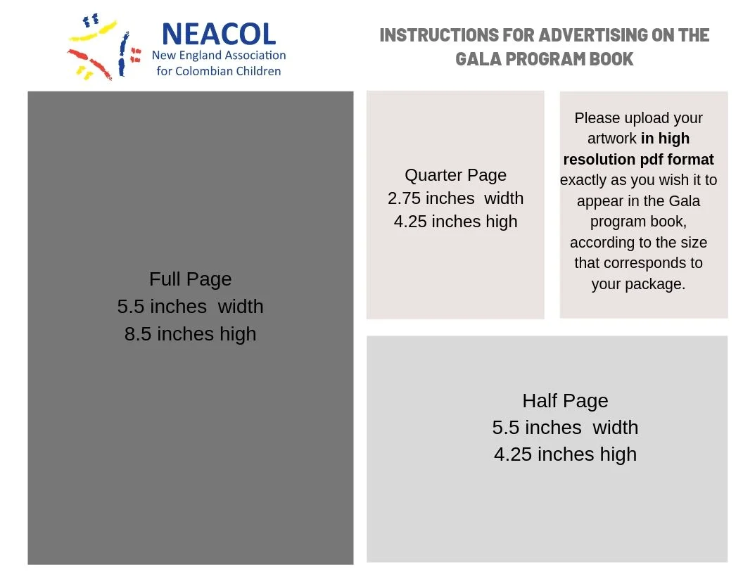 You can submit your ad as well by emailing it to : marketing@neacol.org before September 30th, 2019