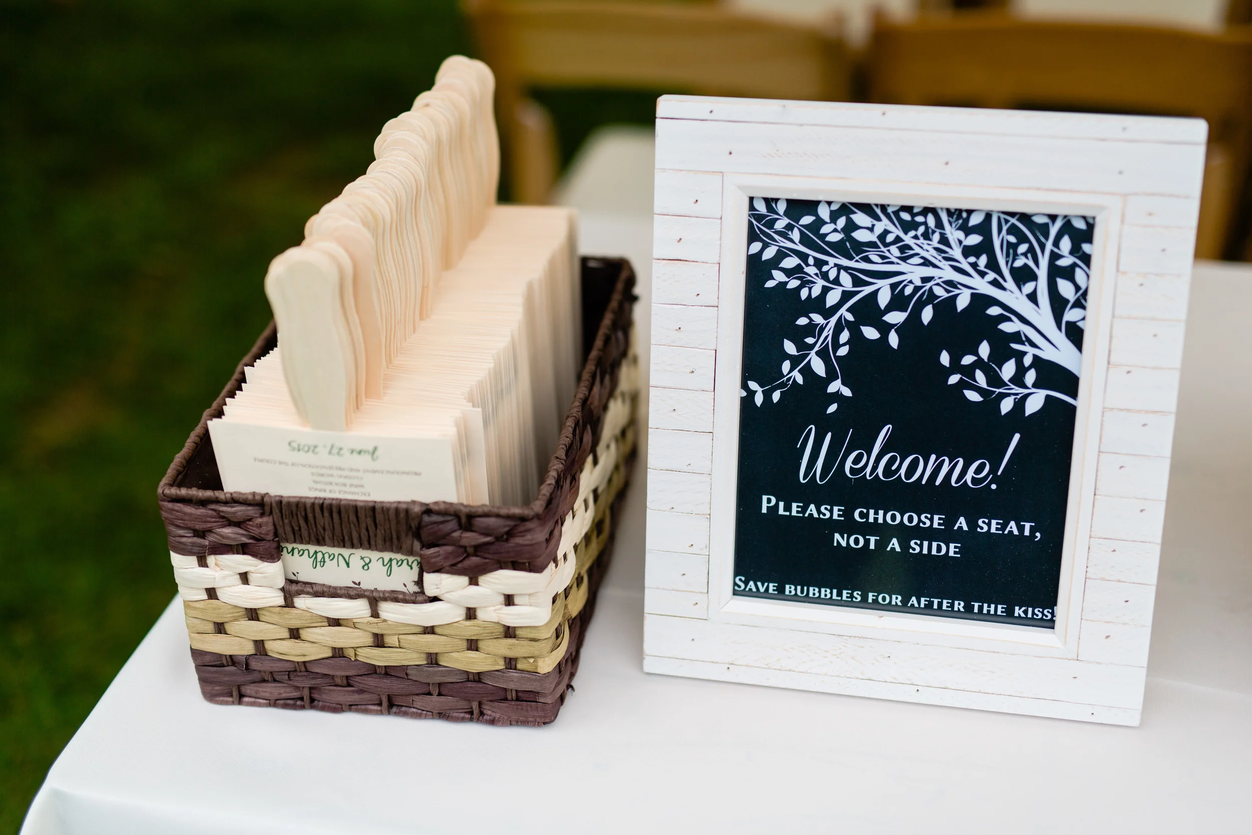 nate & sarah | ceremony signs courtesy of: casey fatchett photography