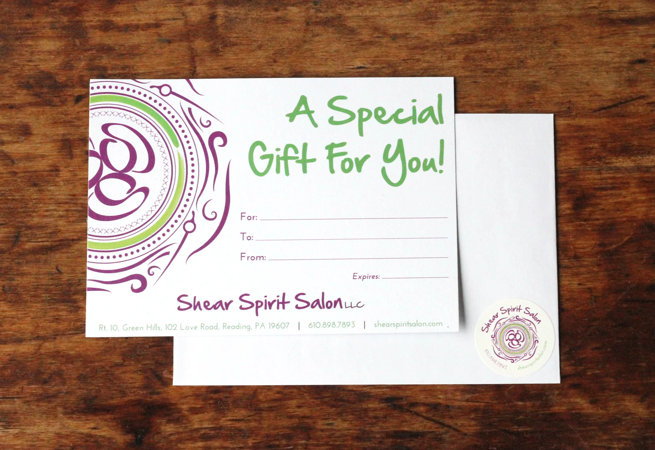   shear spirit salon | gift certificate  