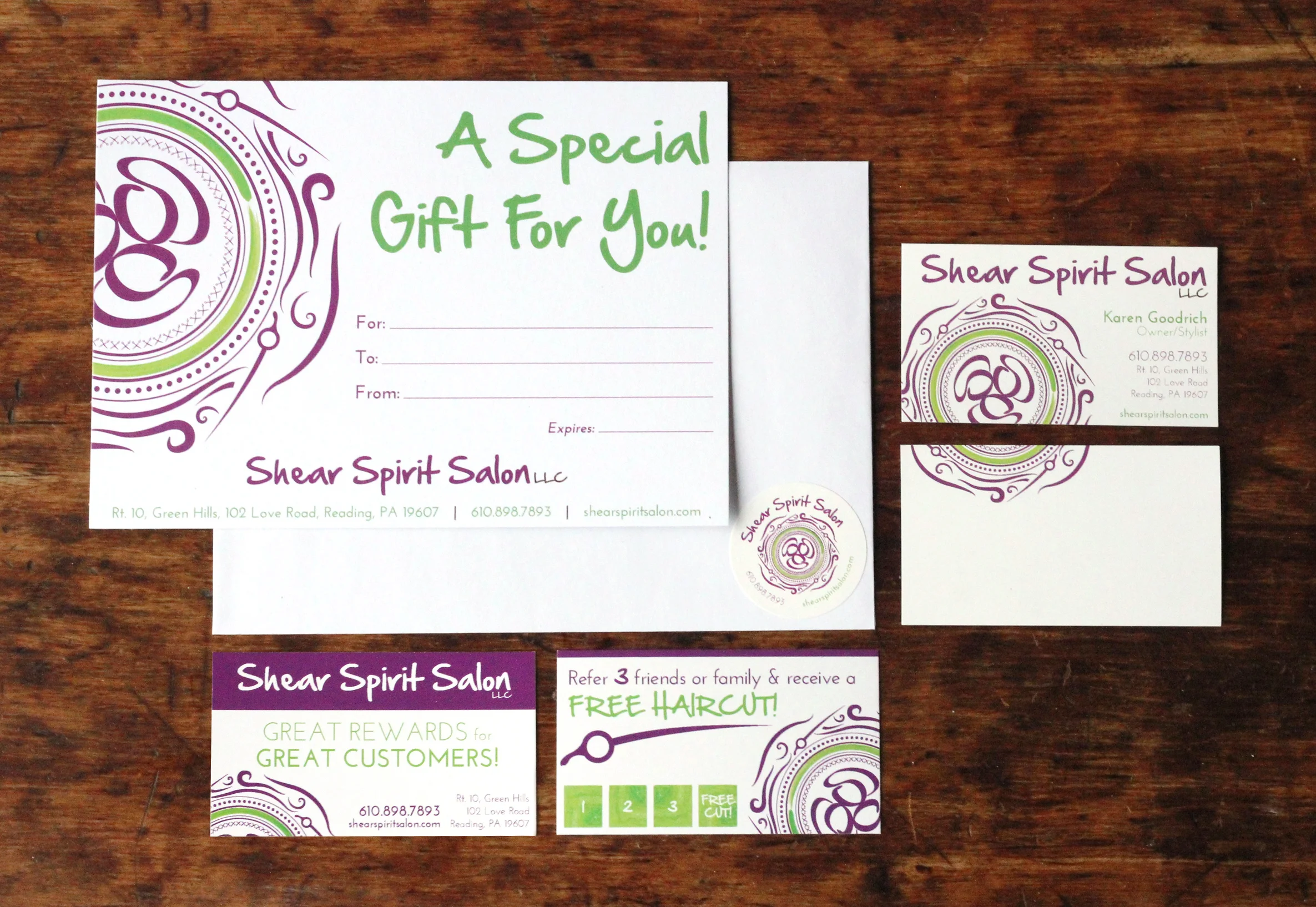   shear spirit salon | branding  