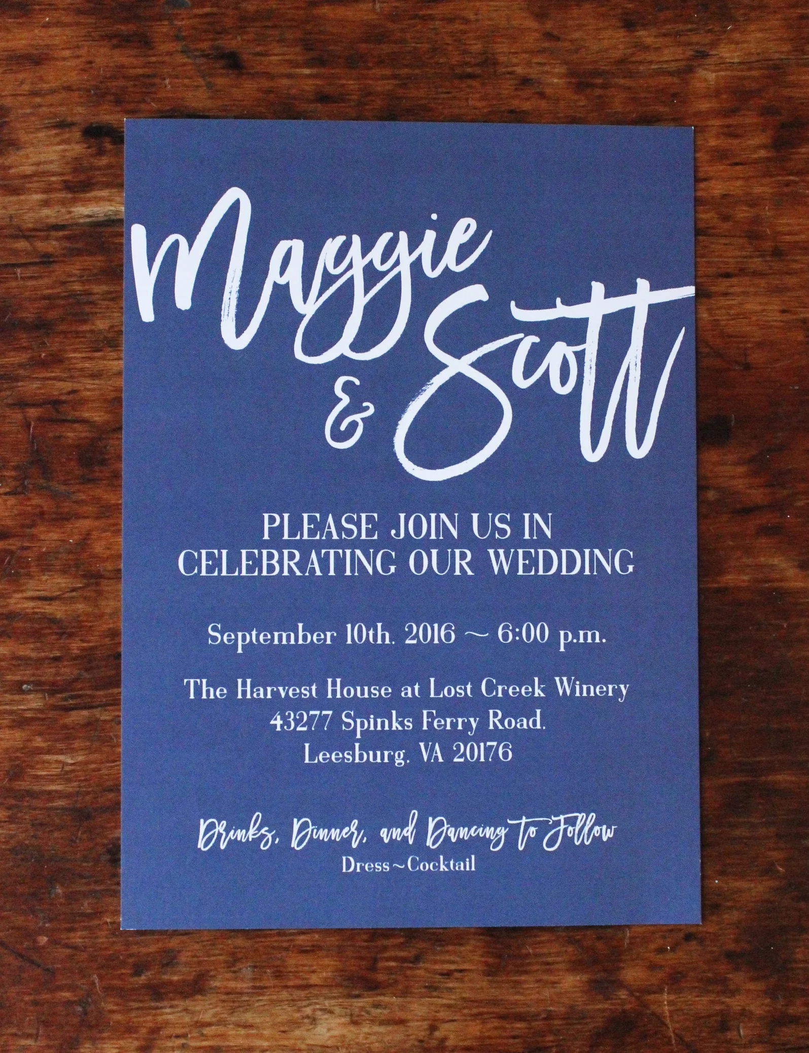   maggie &amp; scott | invitation  