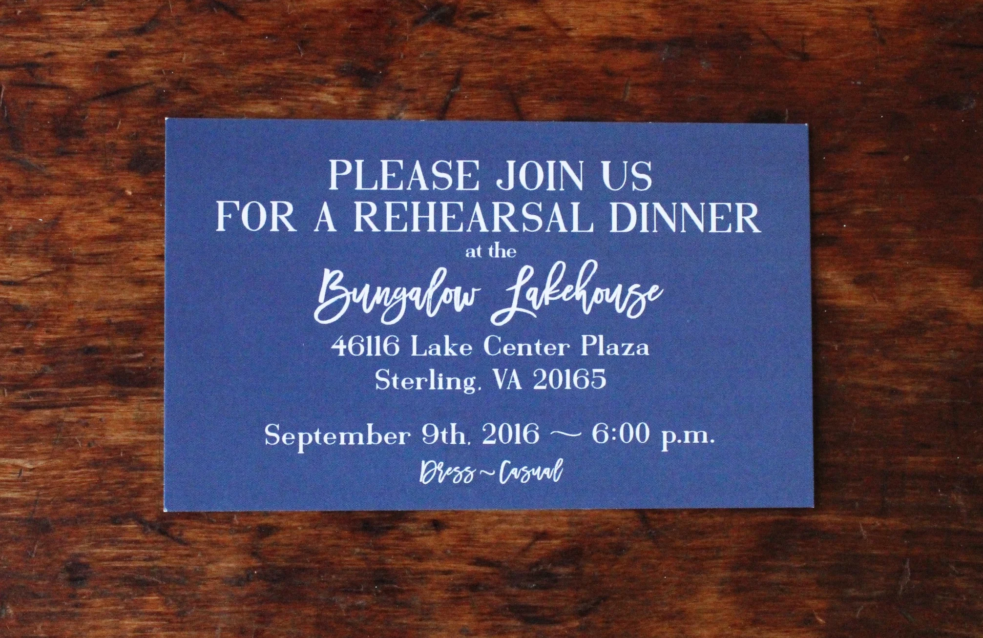   maggie &amp; scott | rehearsal dinner invitation  
