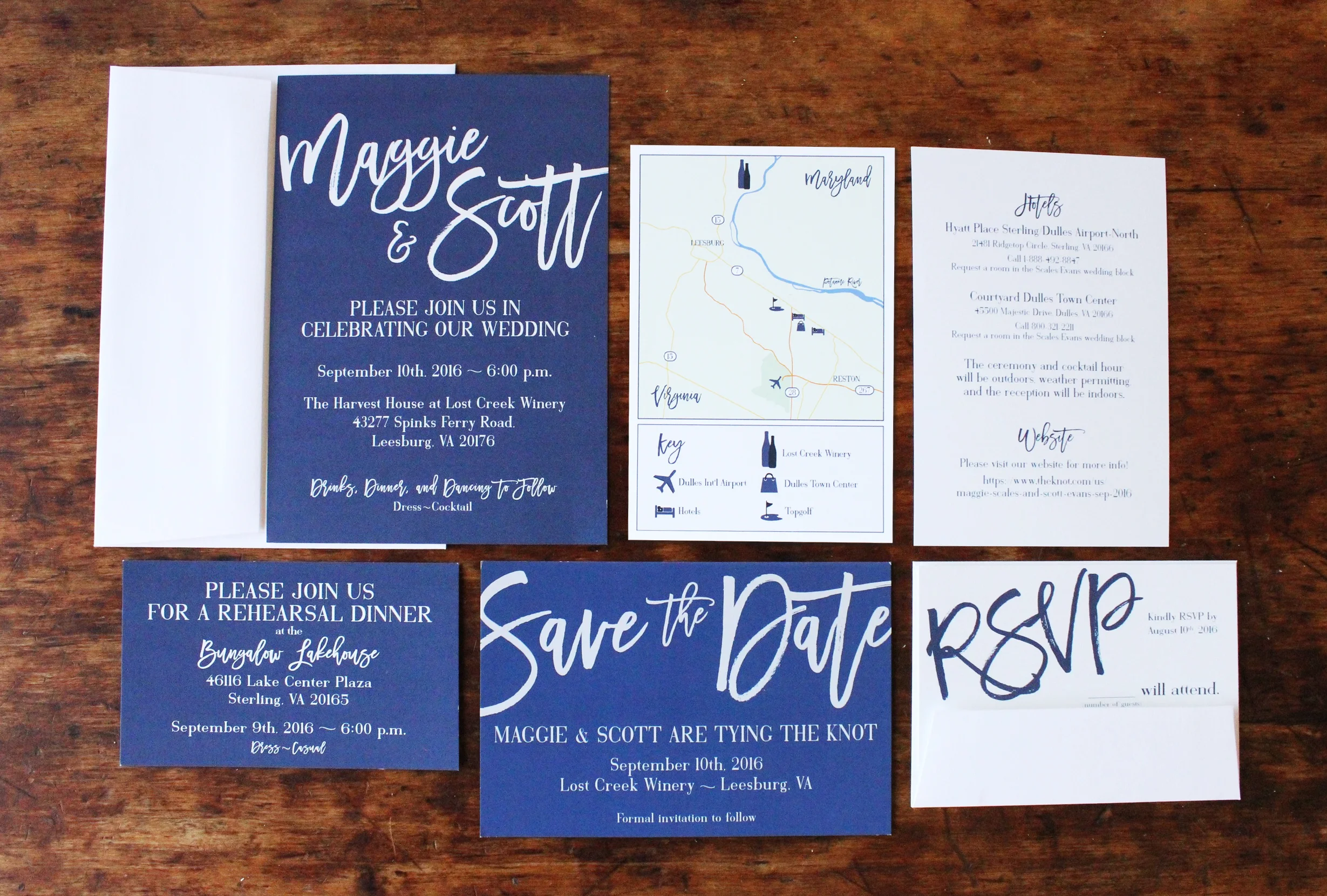   maggie &amp; scott | invitation suite  