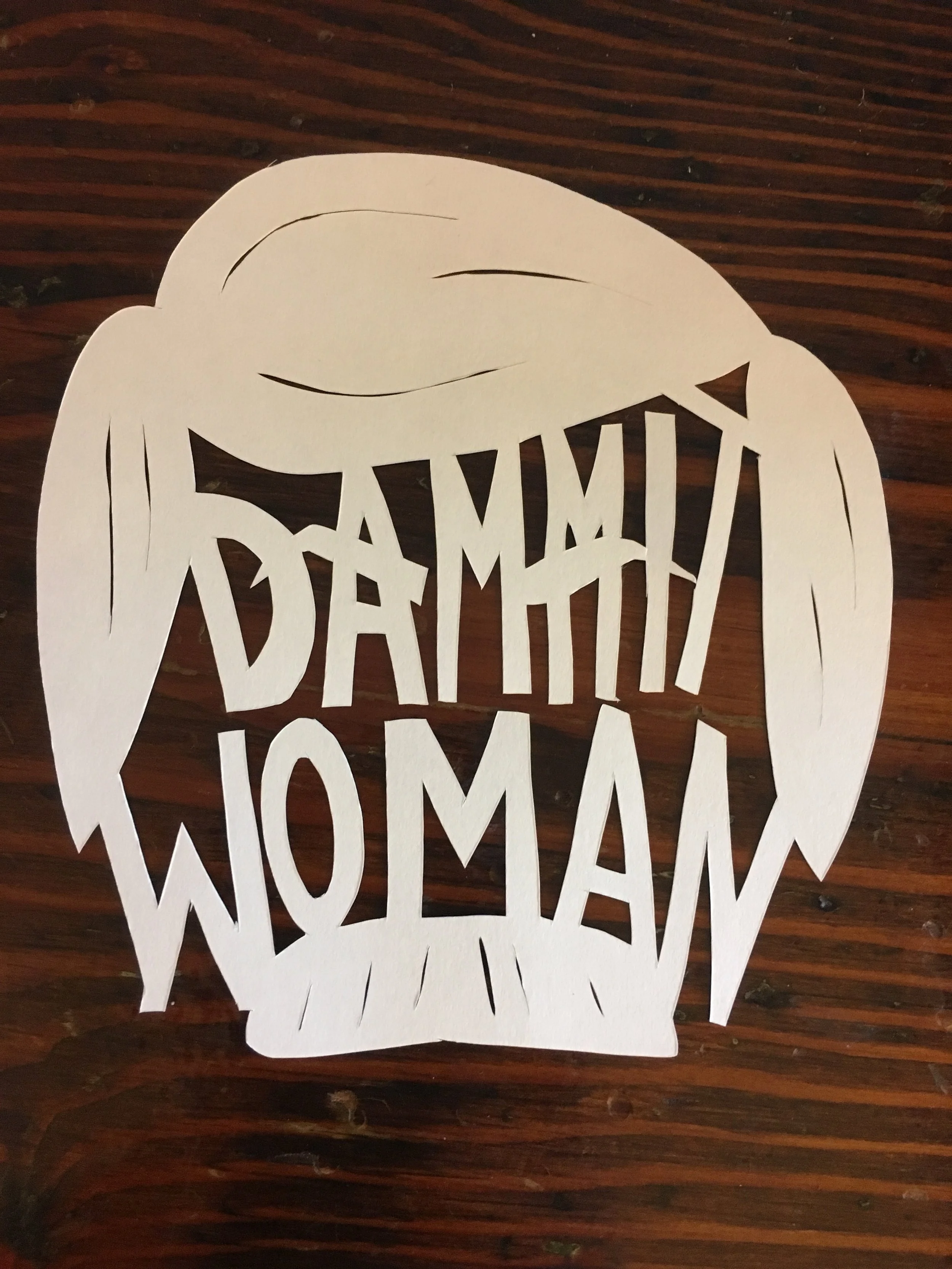   #lettersandrec instagram challenge   papercut  