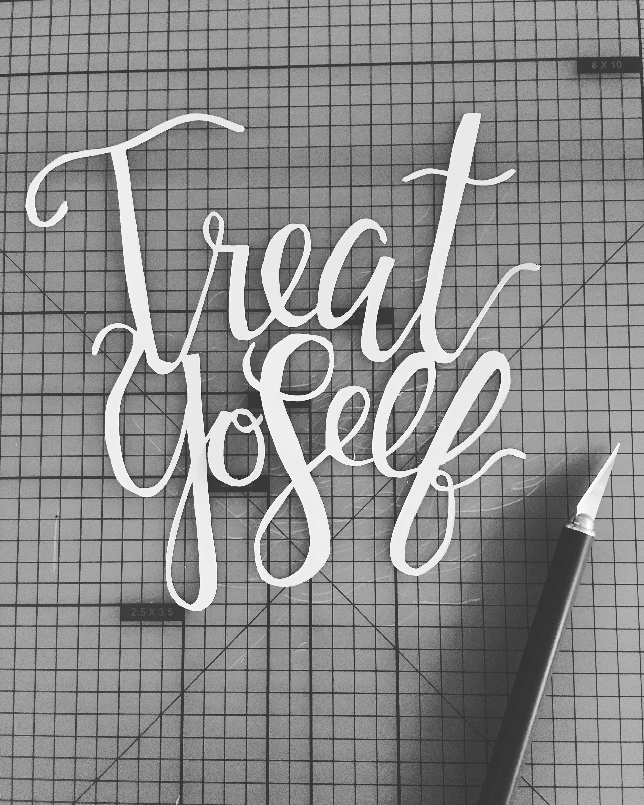   #lettersandrec instagram challenge   papercut  