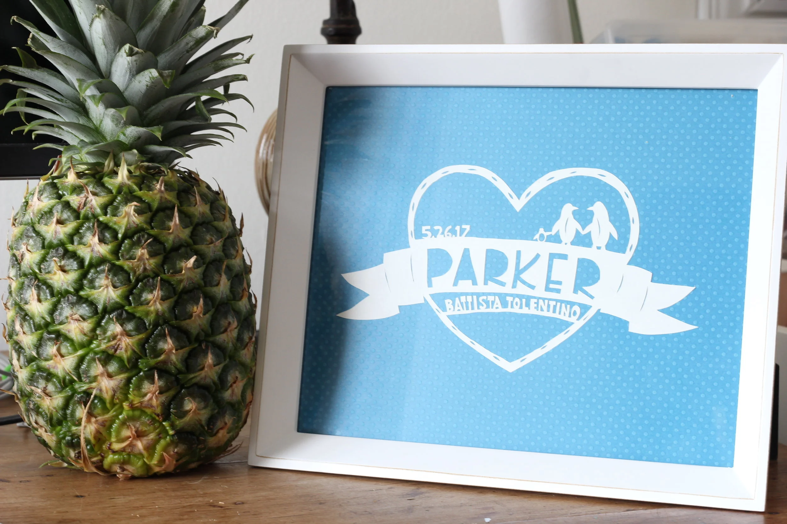   birth announcement   papercut   
