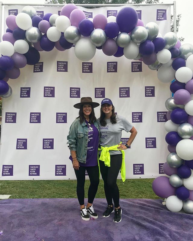 Shout out to @pancan staff &amp; volunteers for always putting on such a stellar #purplestride
.
This is @applesyoranges! She is one of my favorites💜 I have worked with her on many Purple Strides and she is always on point with being a point-person 