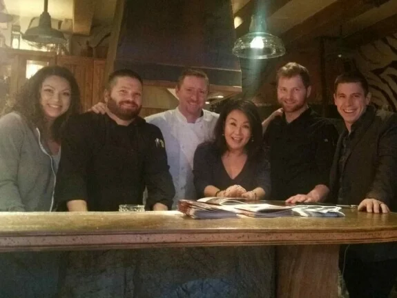 Aalia, Chef Brady Gray of Bistro 222 , Chef Jonathan LeBlanc, Alex, and Jeremy Ford and "Nanna"