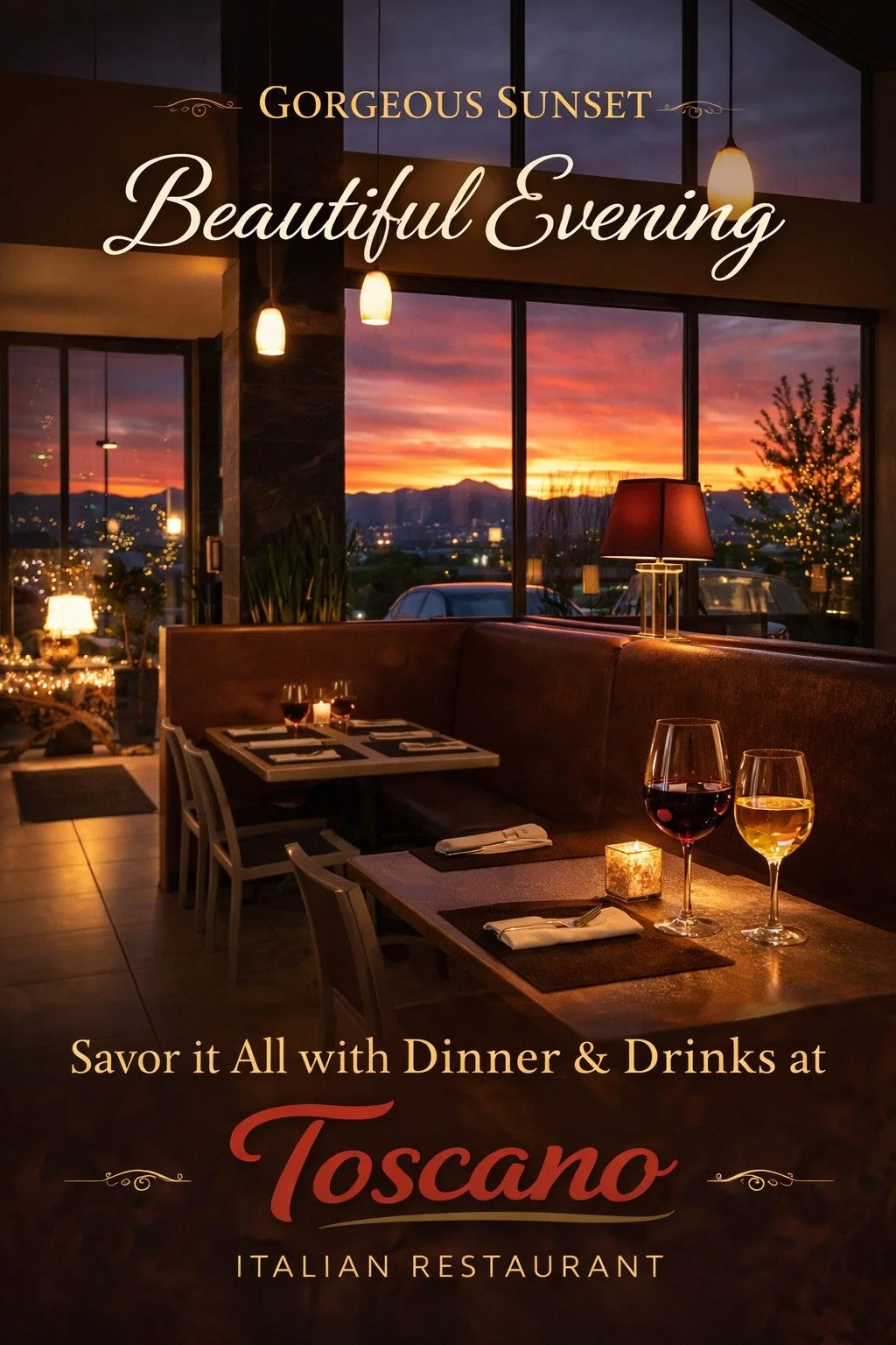 Make an evening more special at Toscano