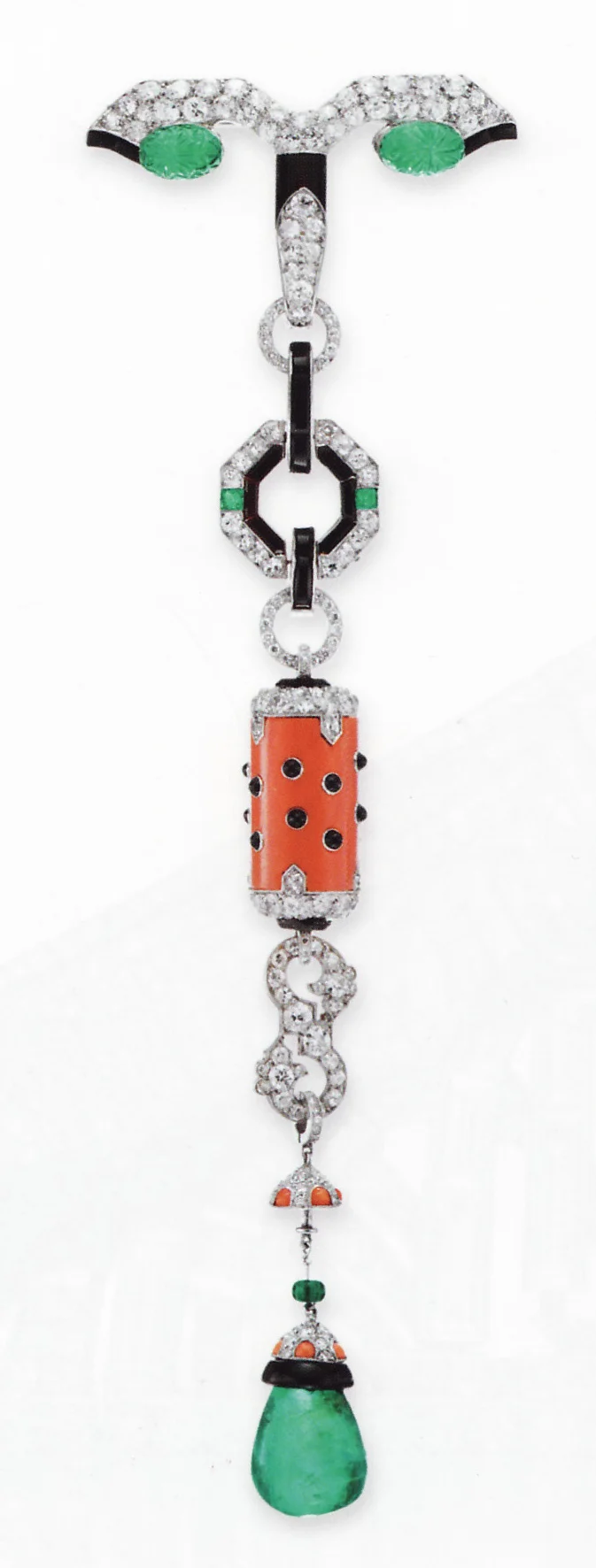 Cartier. Pendeloque, brooch-pendant, 1922
