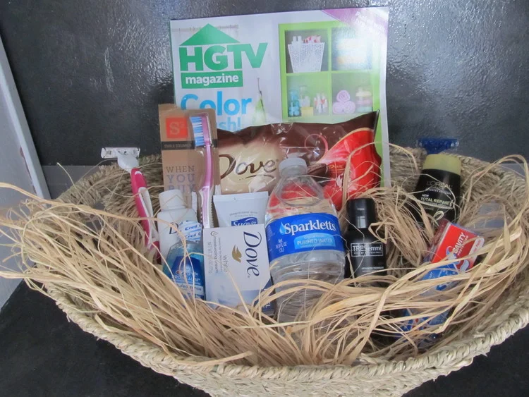Goody basket for your guests!