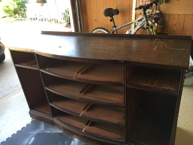 All the drawers out..ready to set it in the sun
