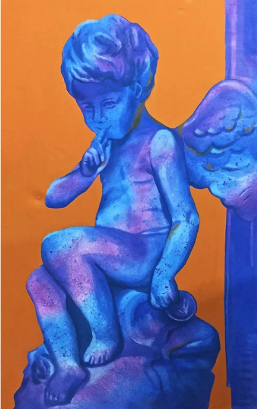L'Amour Menacant — Trompe l'oeil technique