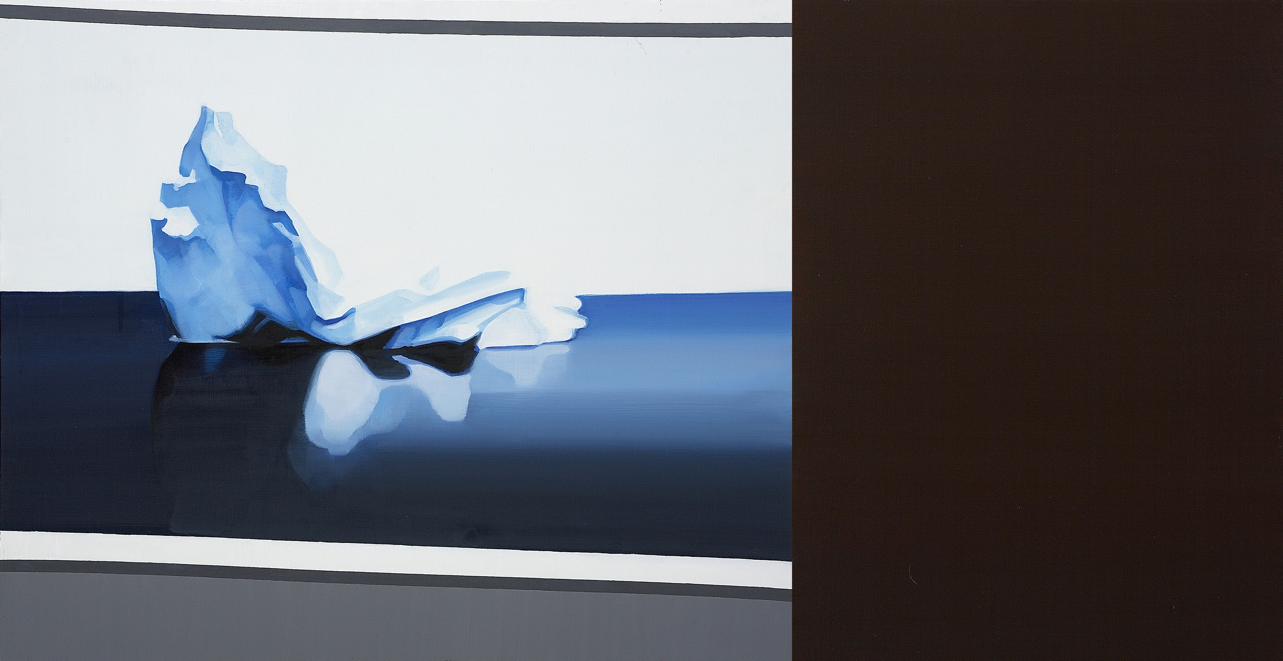 Love&Peace, oil on canvas, 23.8" x 42.5" (60.6 cm x 108 cm)
