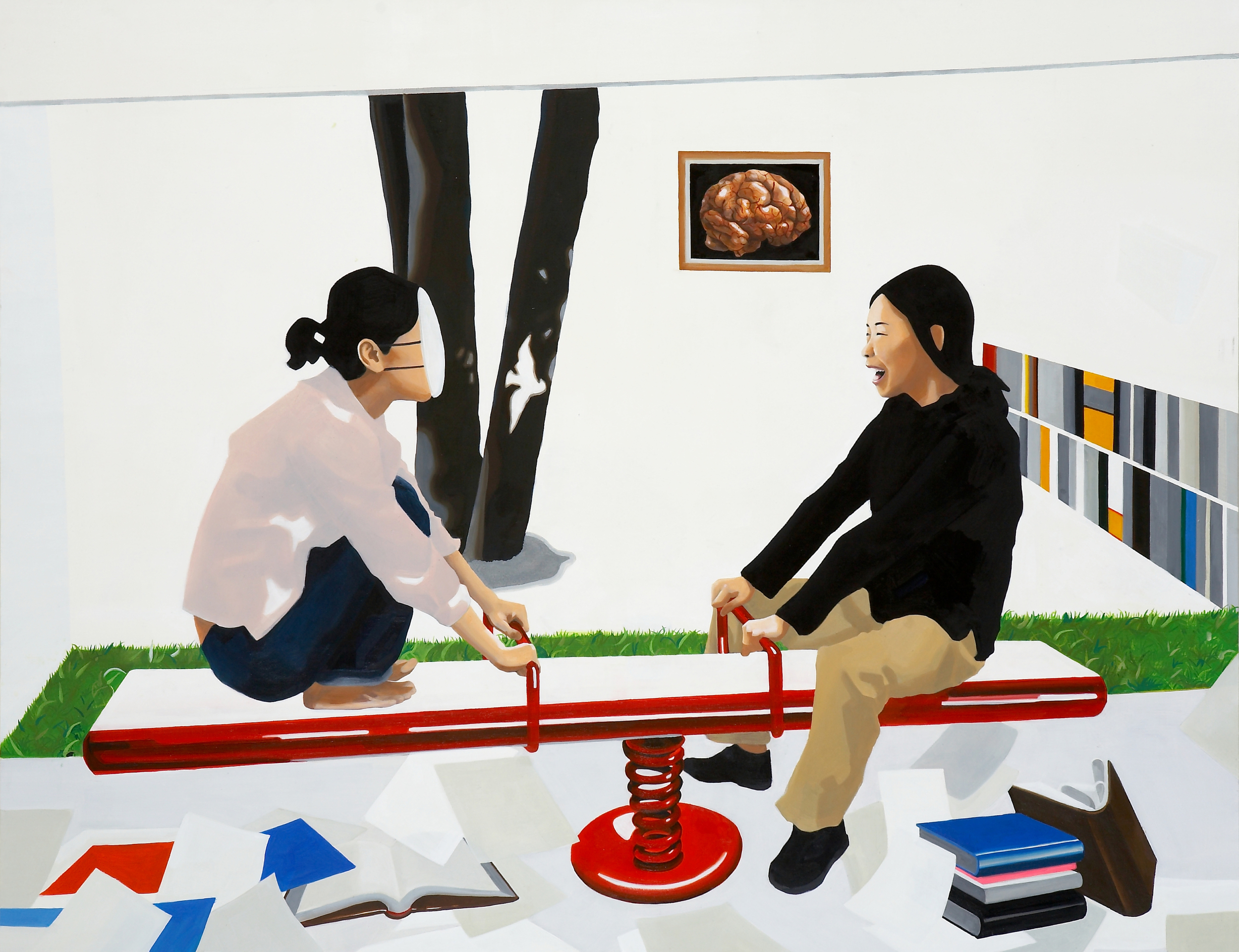 Ready to work, oil on canvas, 44" x 57" (112 cm x 145 cm)
