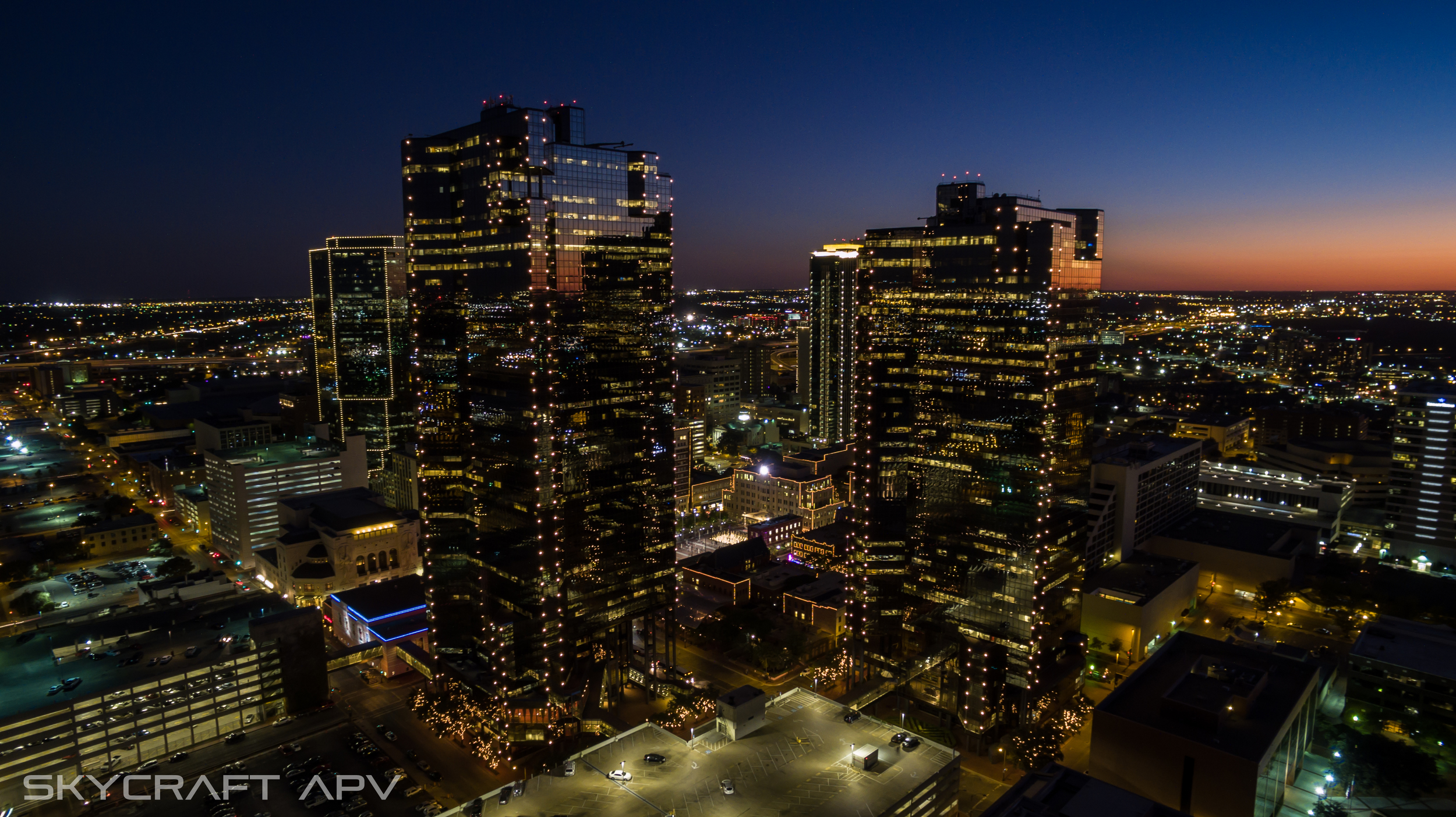 Downtown Fort Worth, TX Aerial photography and video