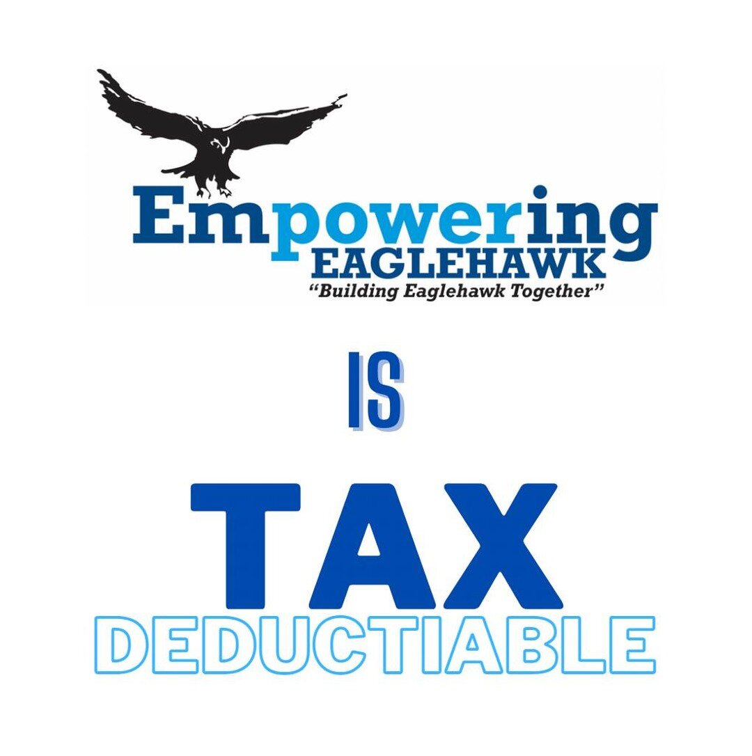 Did you know when you donate to Empowering Eaglehawk, your donation is Tax-deductible!!
Click our news story and click the link to donate today!
www.empoweringeaglehawk.org.au/news/tax-deductible