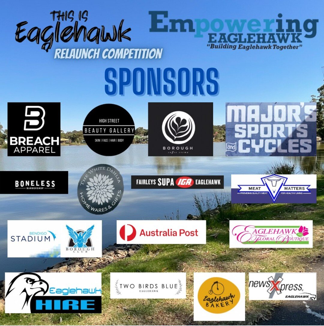 Our 2022 &quot;This is Eaglehawk&quot; Relaunch Competition is just around the corner and what better way to celebrate 8 days to go with the release of our sponsors for the competition. With over $1300 dollars worth of prizes to give away, make sure 