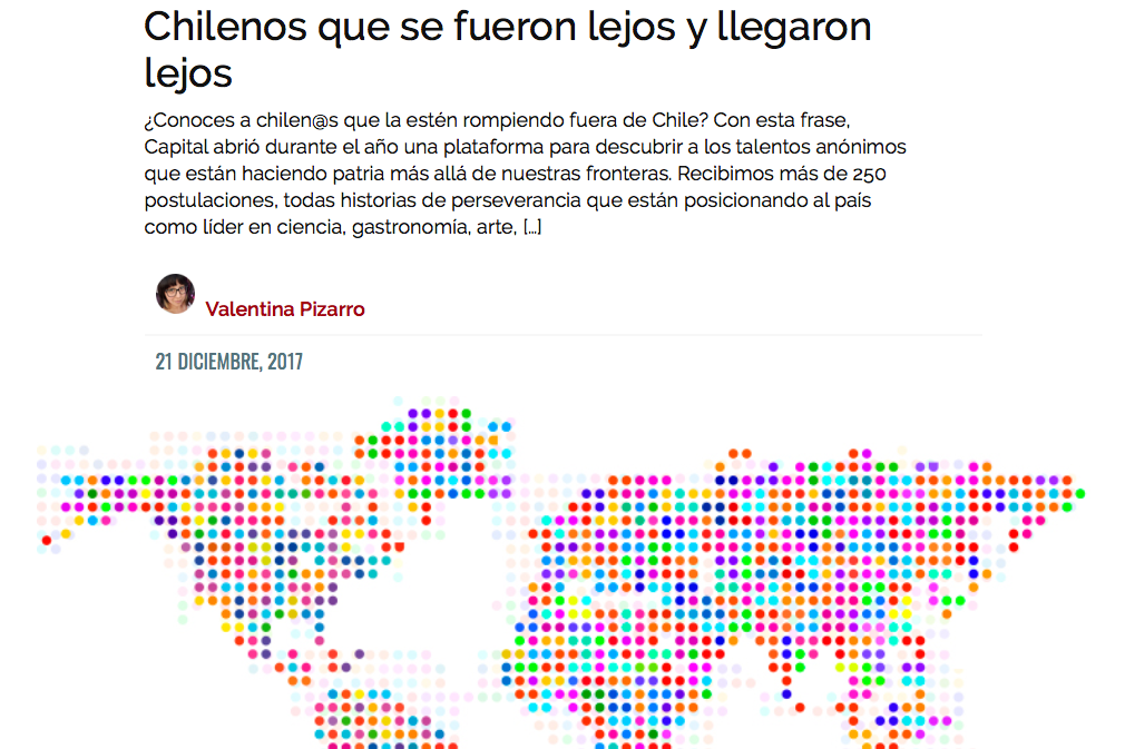 Chilenos que se fueron lejos y llegaron lejos