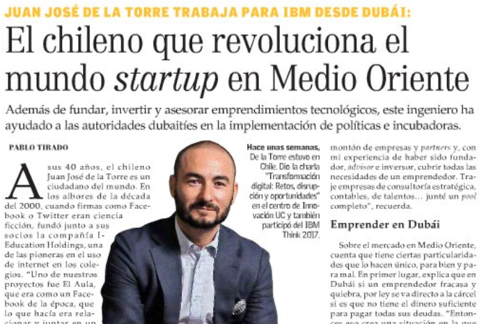 El chileno que revoluciona el mundo startup en Medio Oriente