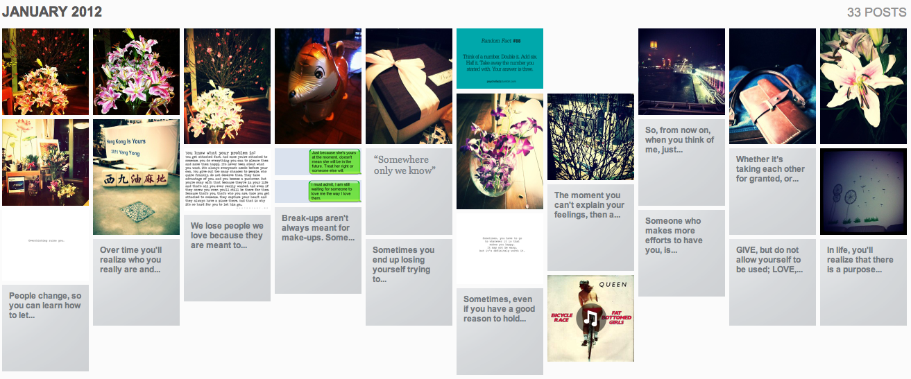 Tumblr Archive JAN 2012