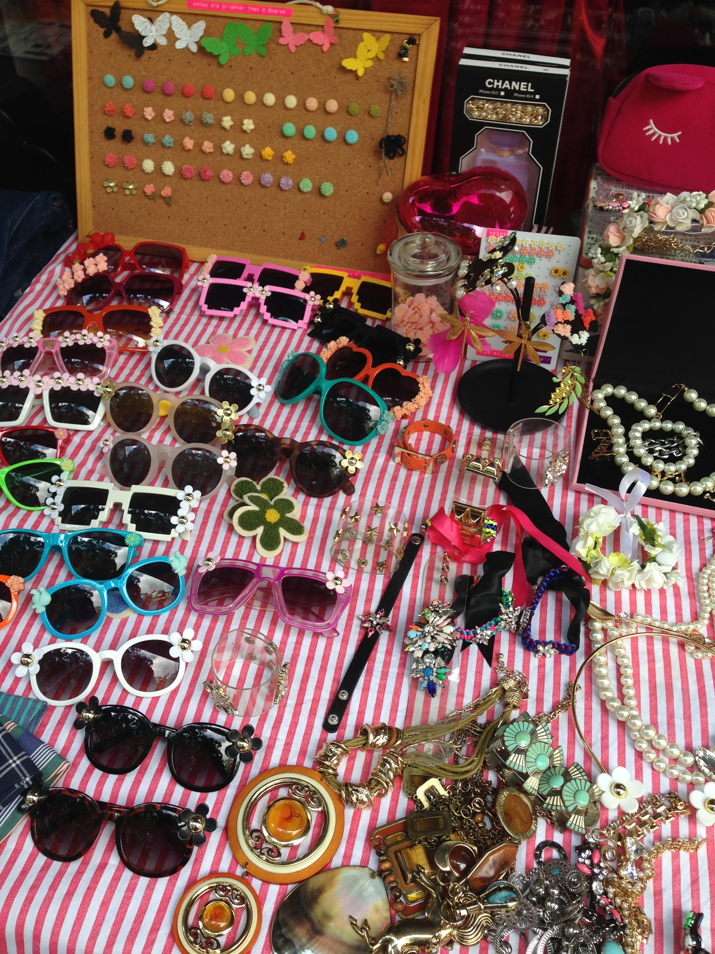 DIY floral embellished sunglasses