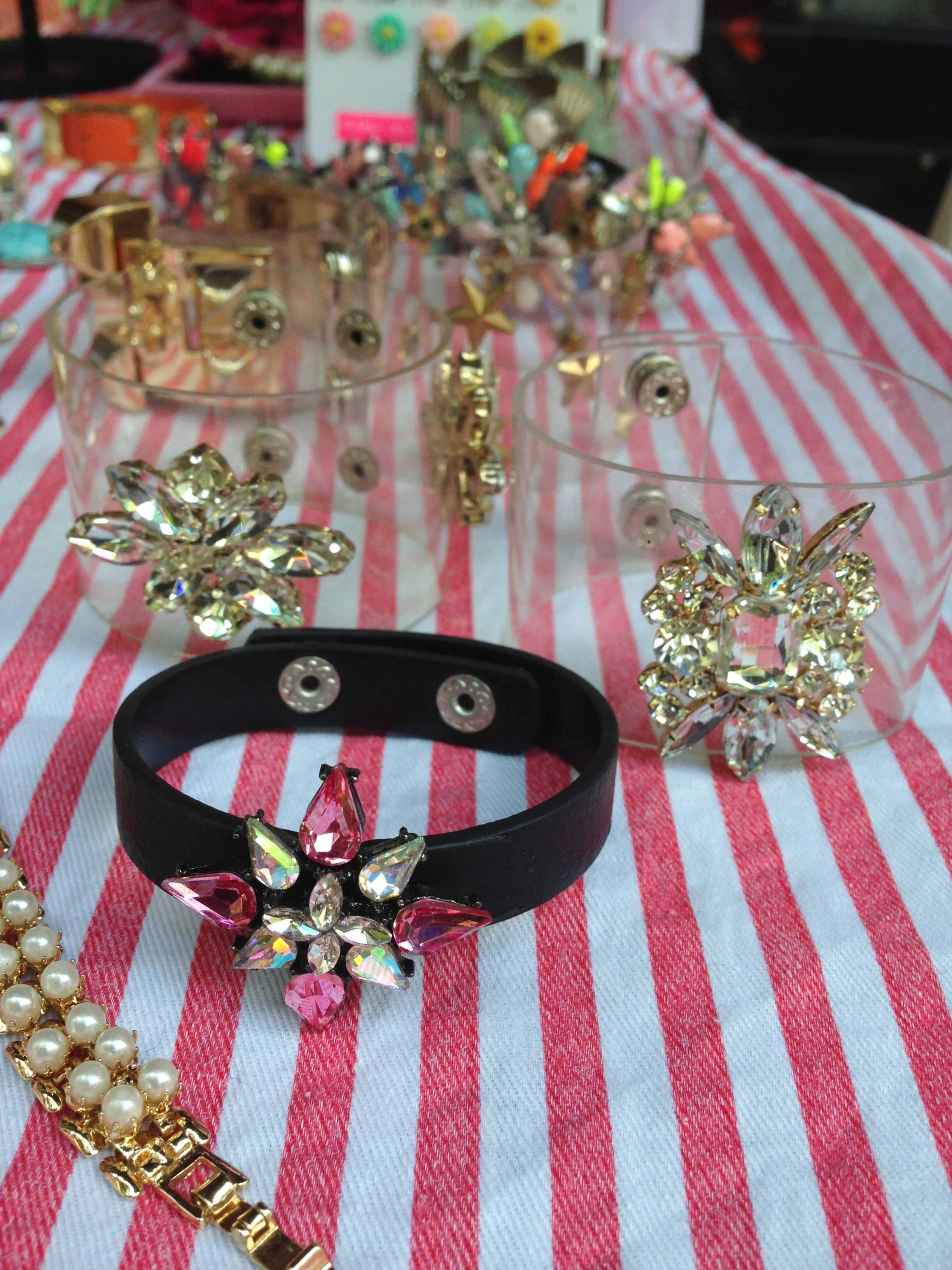 Beedis Bracelet - Black/Pink
