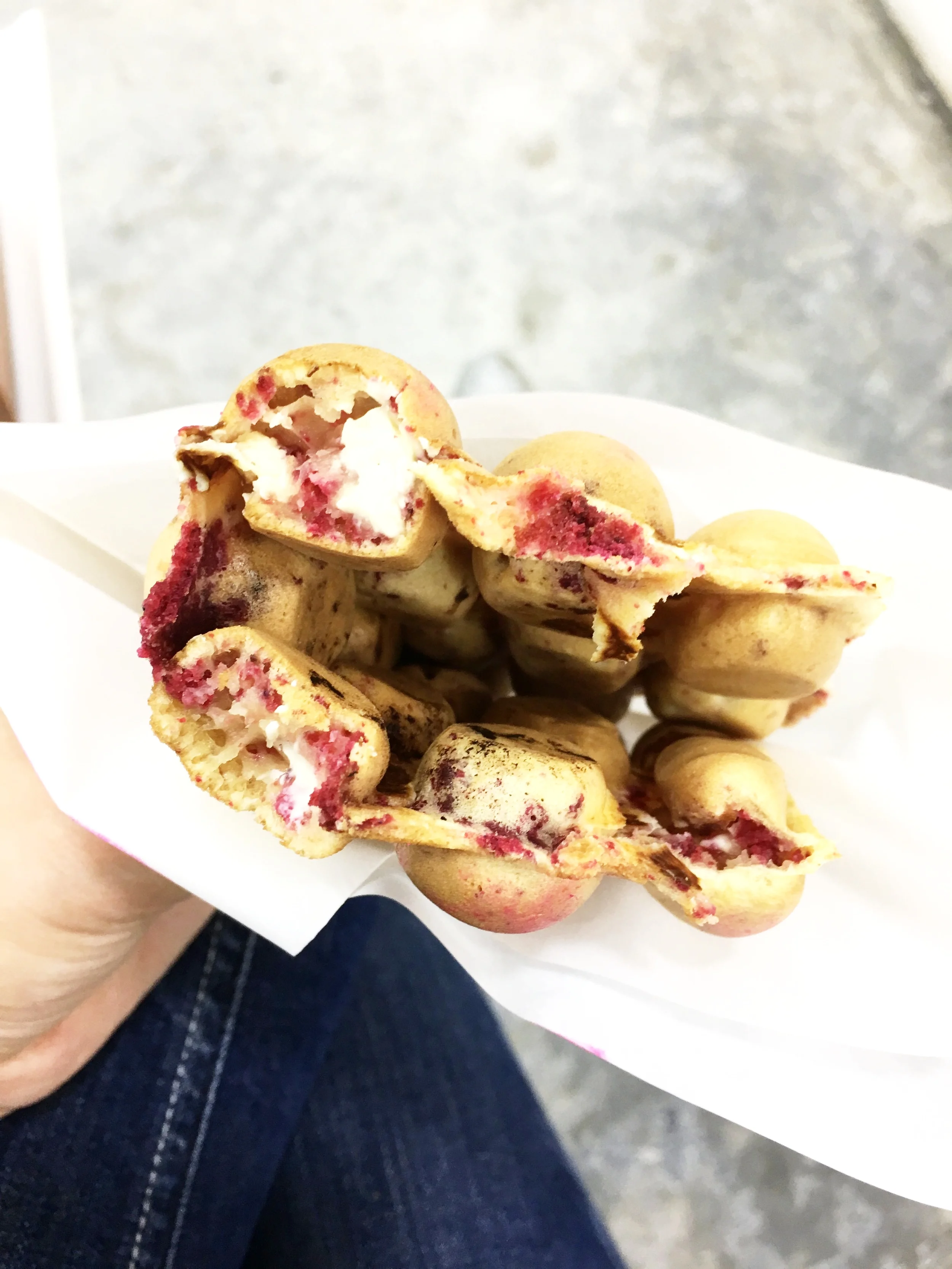 Red Velvet Eggette @179cmandup @eating_willtravel