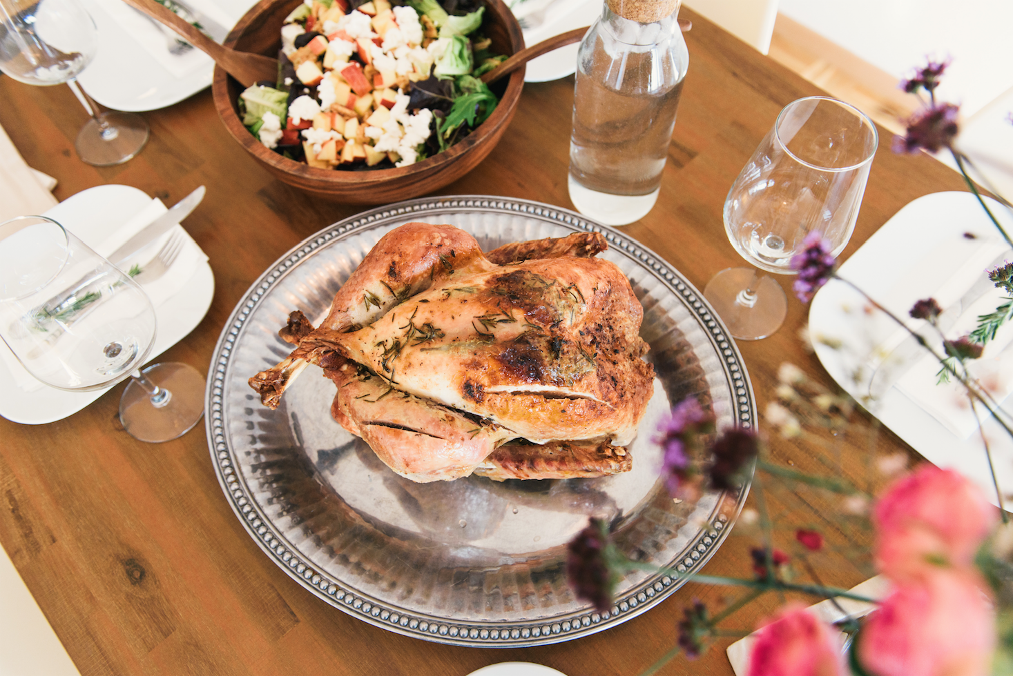 Slow roasted chicken
