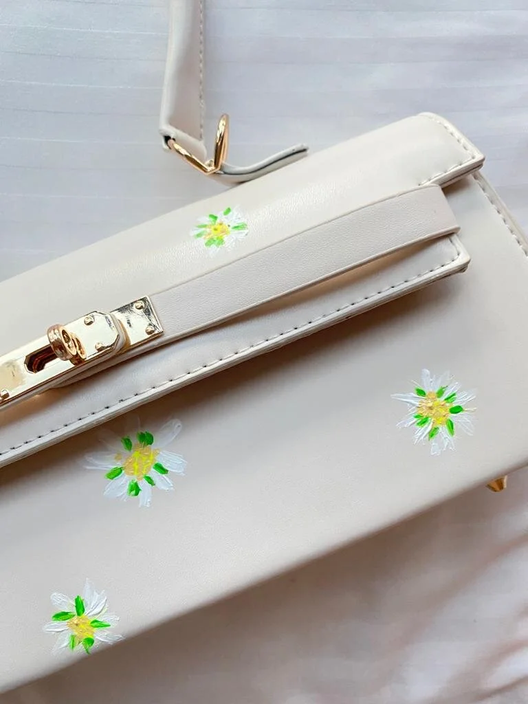paint a leather bag with acrylic