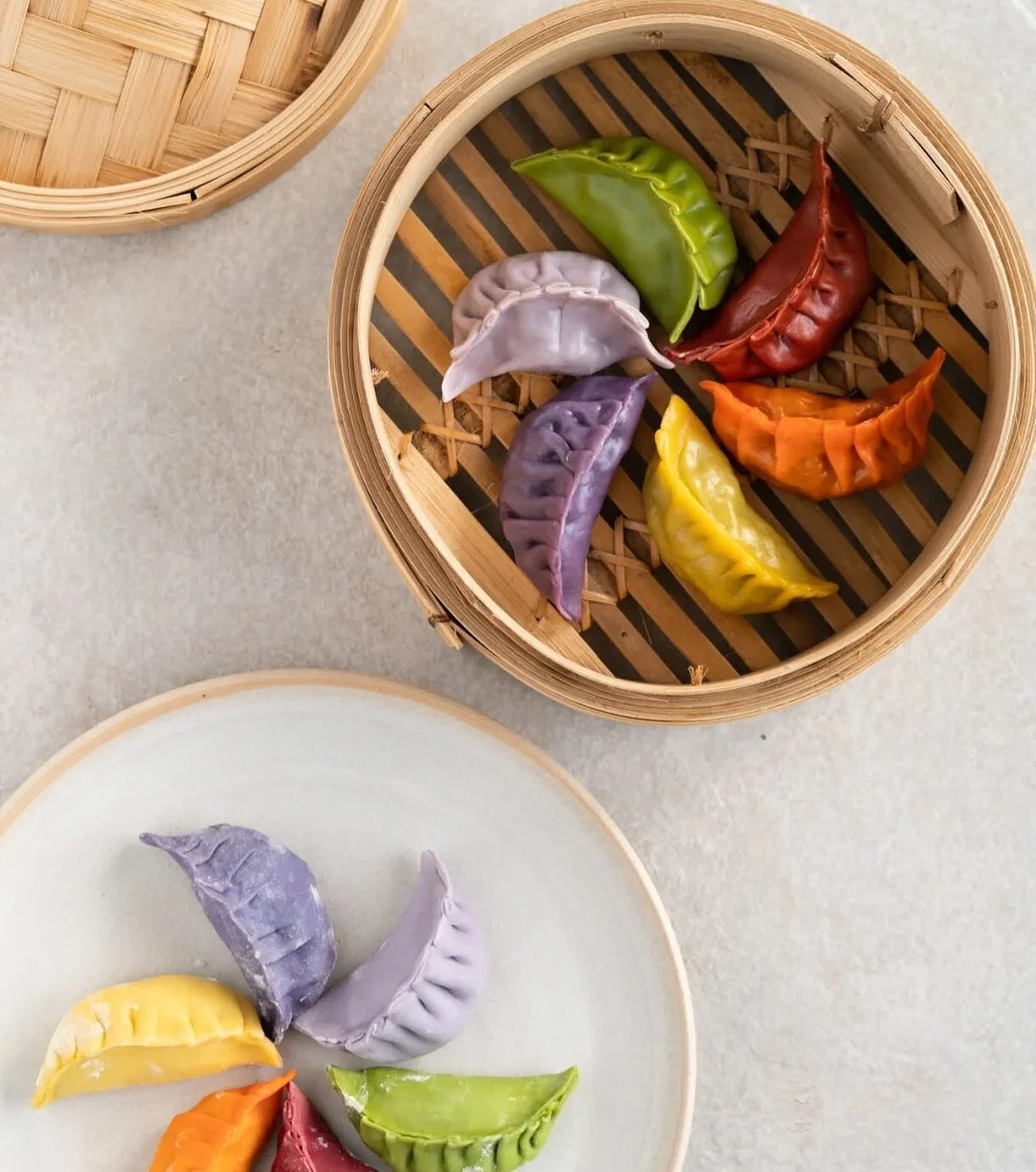 Rainbow dumplings 🥟