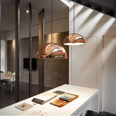 Hängelampe "Dome" in Kupfer
