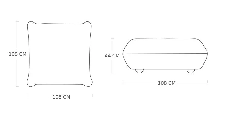 fatboy Sofa Sumo Hocker - Abmessung