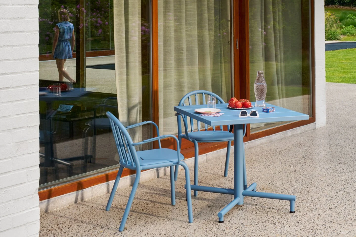 fatboy Freds Square Bistreau Tisch wave-blue
