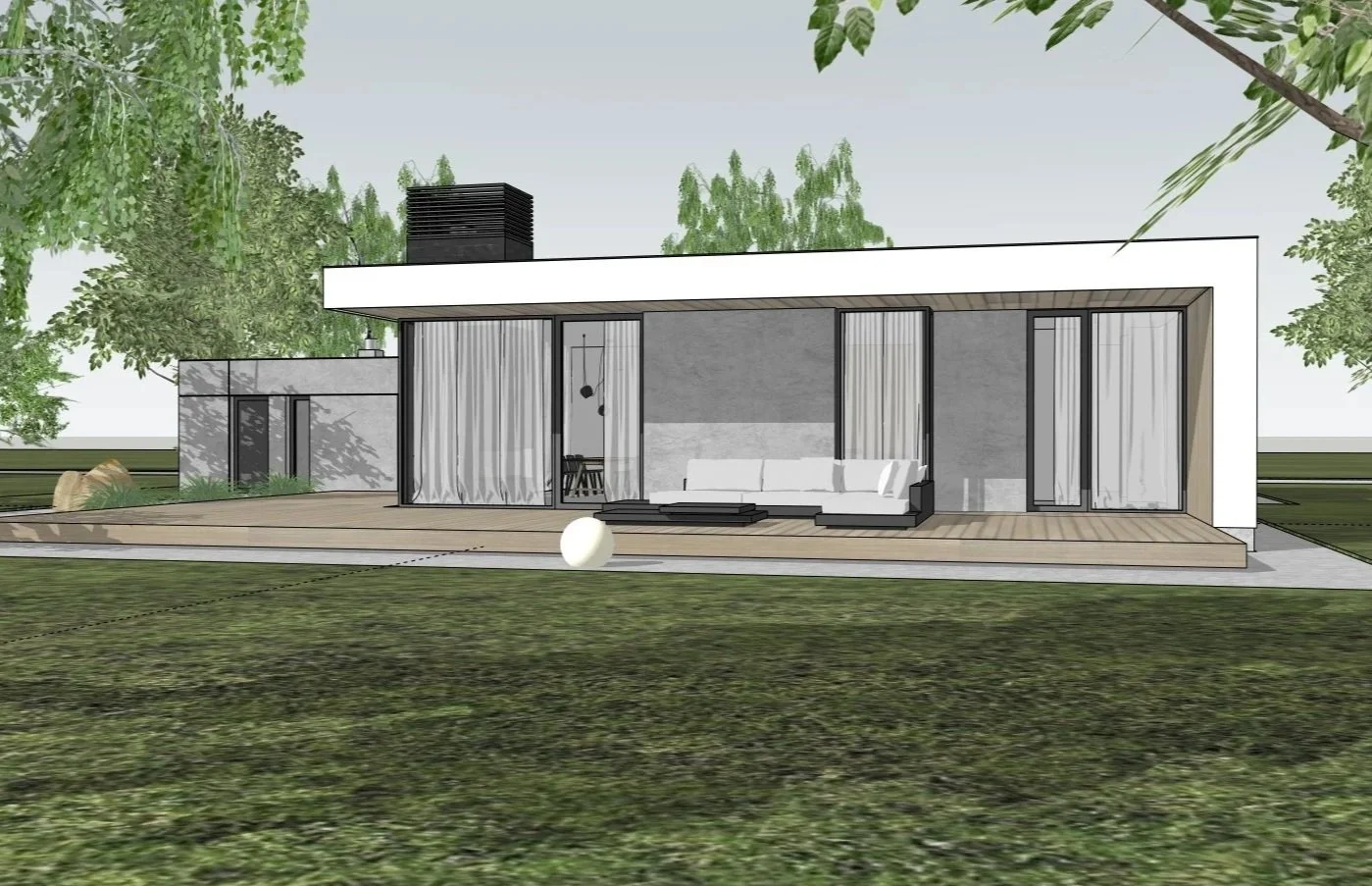 Projekt domu parterowego,  2015 r.