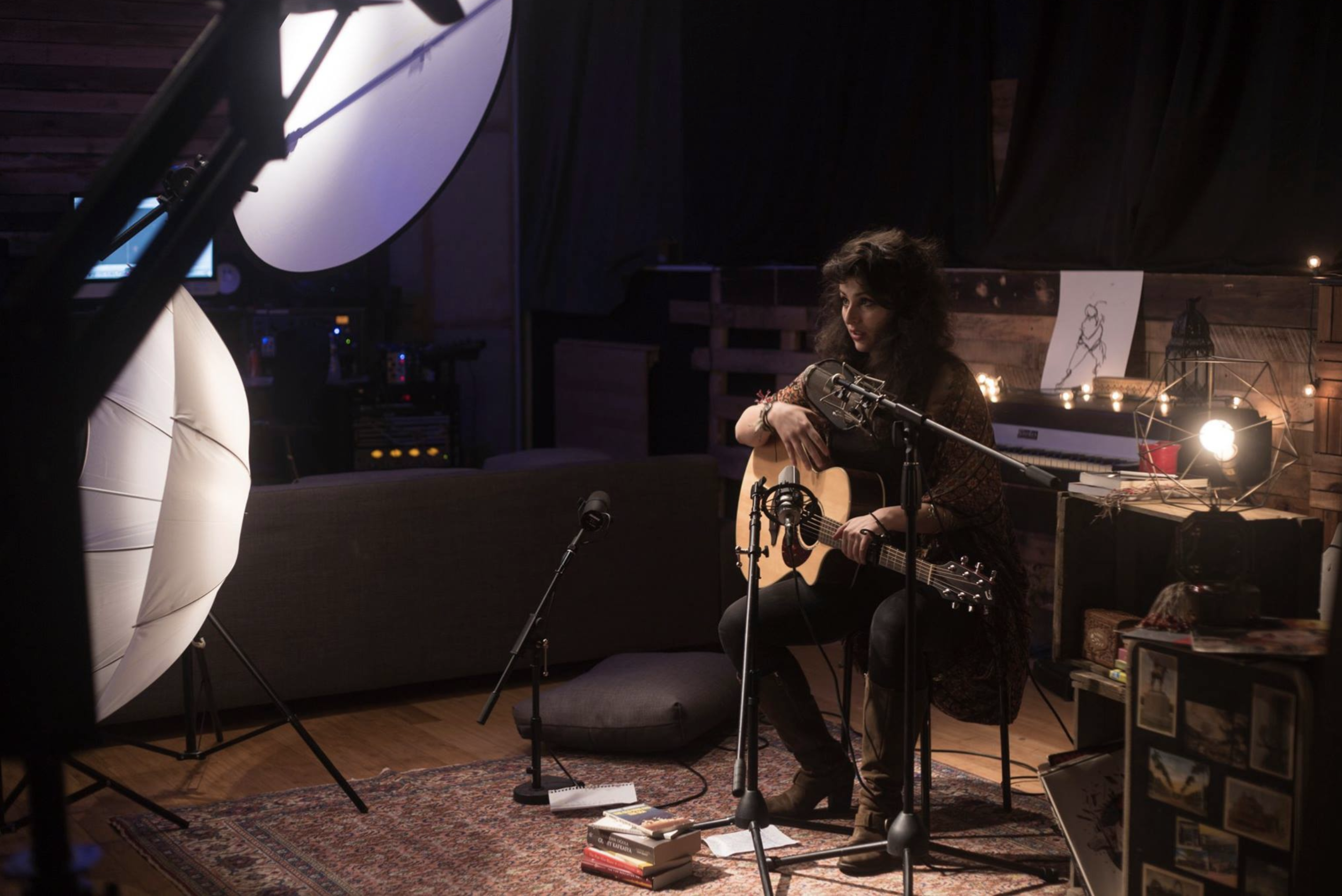 Recording and shooting the music video for "Anasozu" for the upcoming full length album at Studio 42, Brooklyn