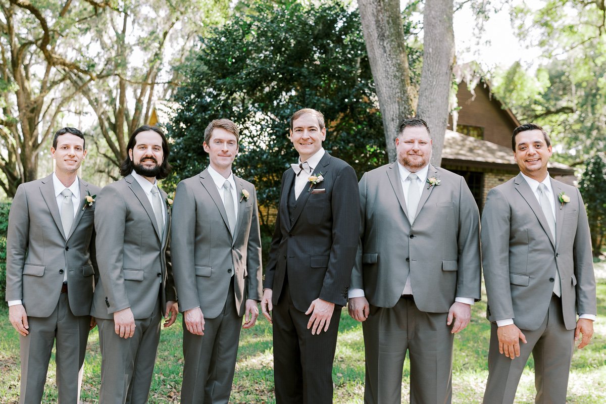 Groomsmen at Club Lake