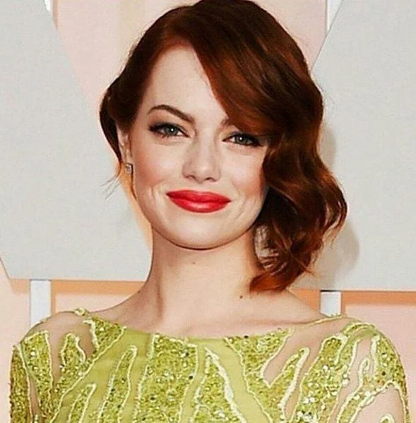 Red lips: Emma Stone