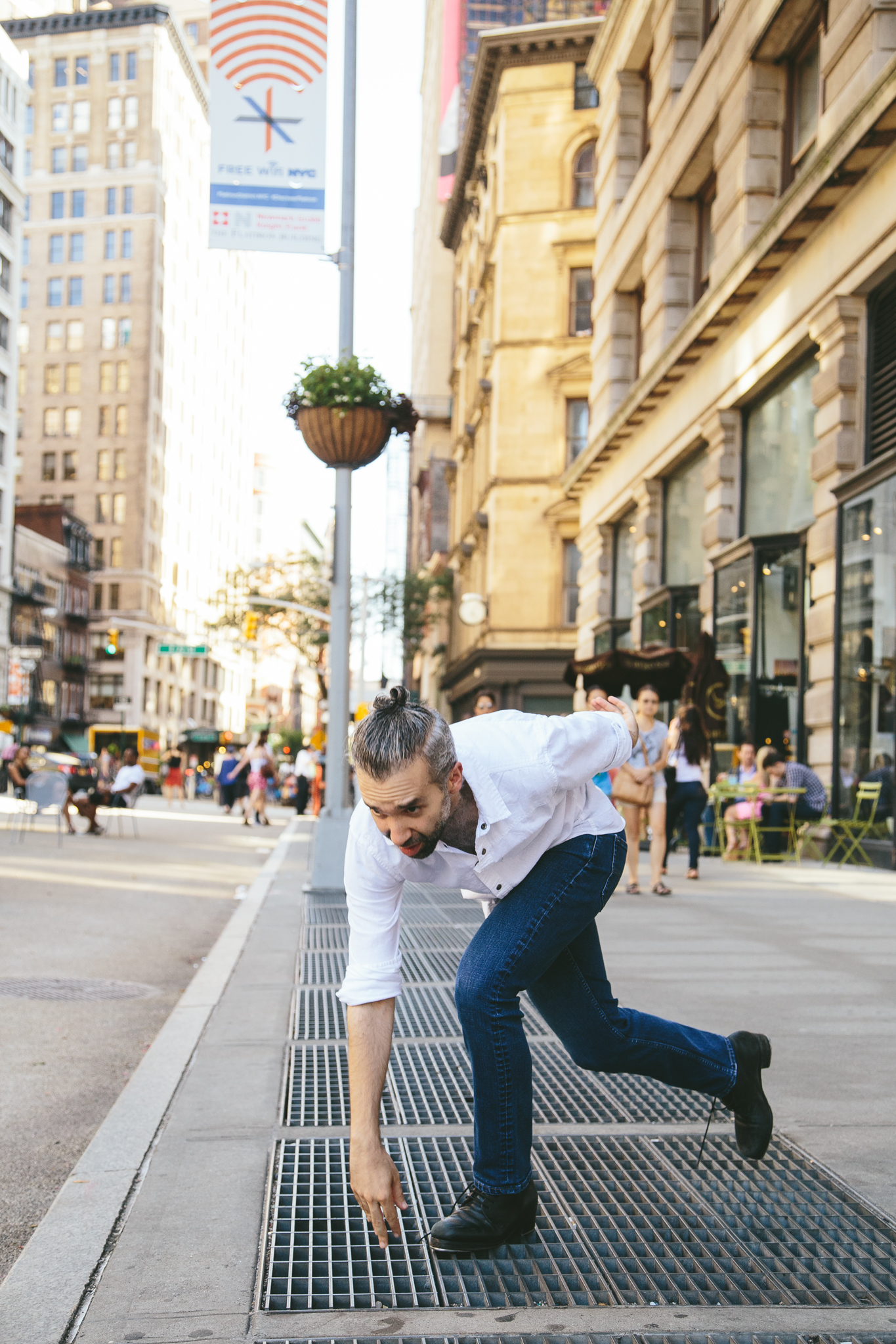 It was incredible to watch Andrew improvise on those grates. 