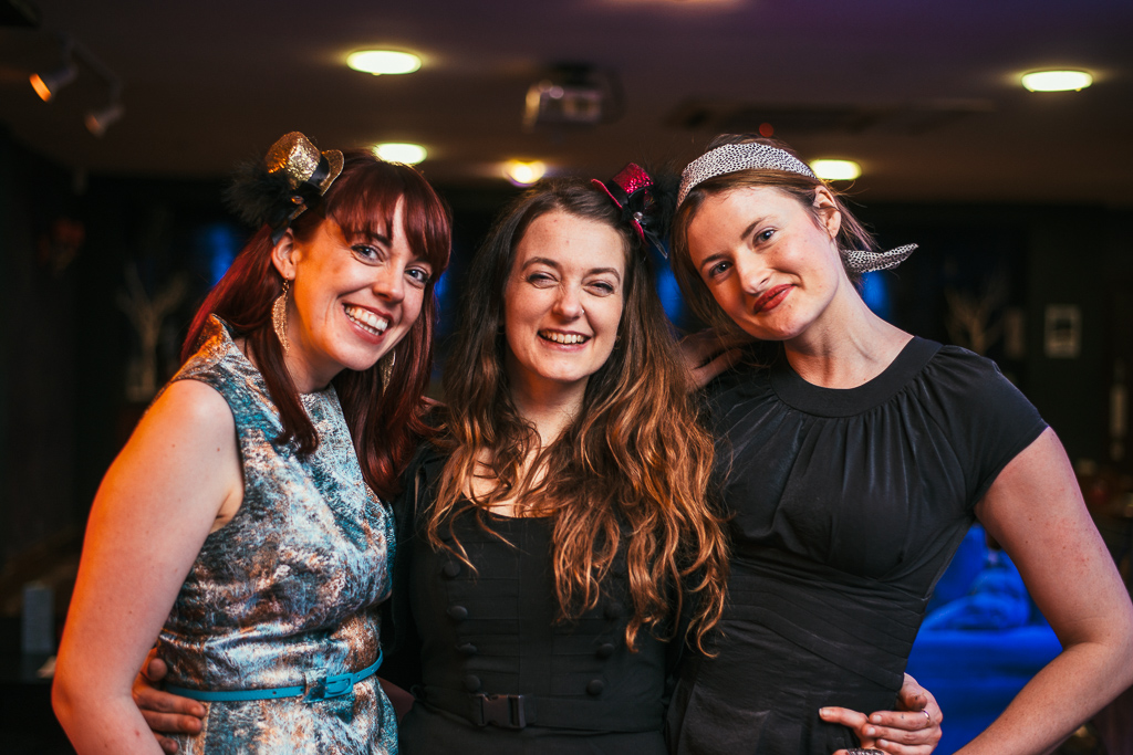 Jen, Sophie, Erin all jazzed up