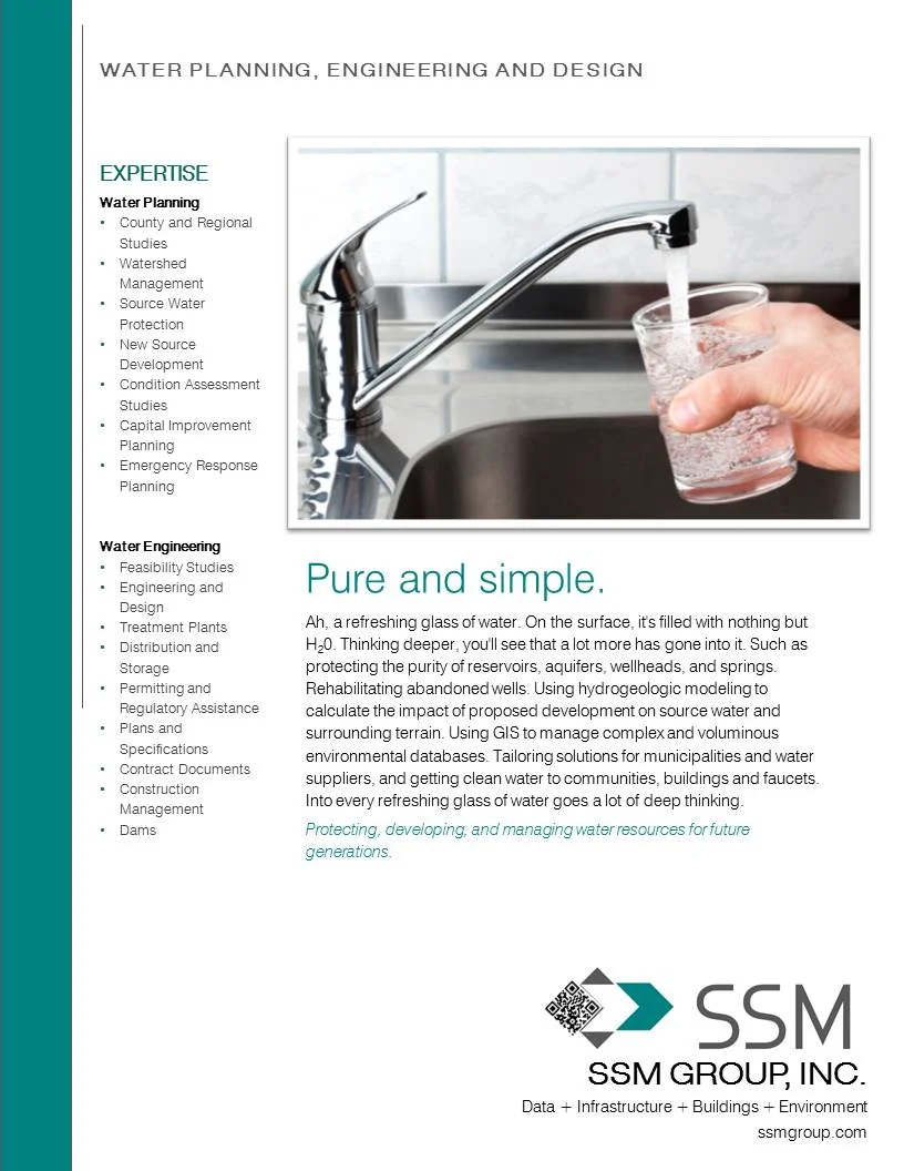 Water Planning, Engineering and Design Services