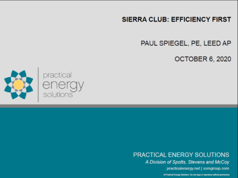 Sierra Club: Efficiency First