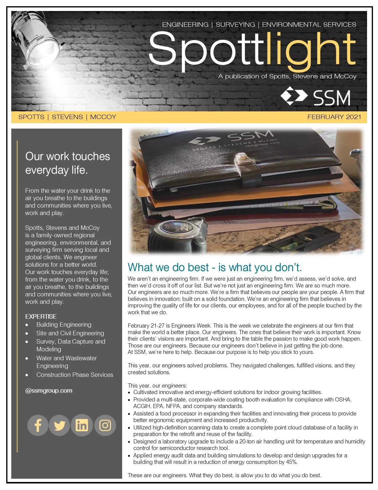 Spottlight on Engineers
