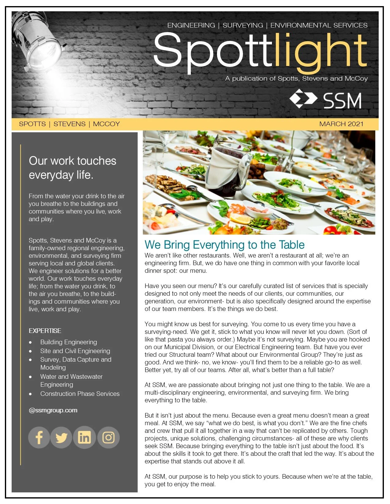 Spottlight on the Table