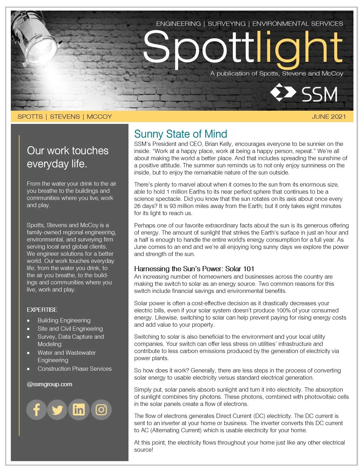 Spottlight on the Sun