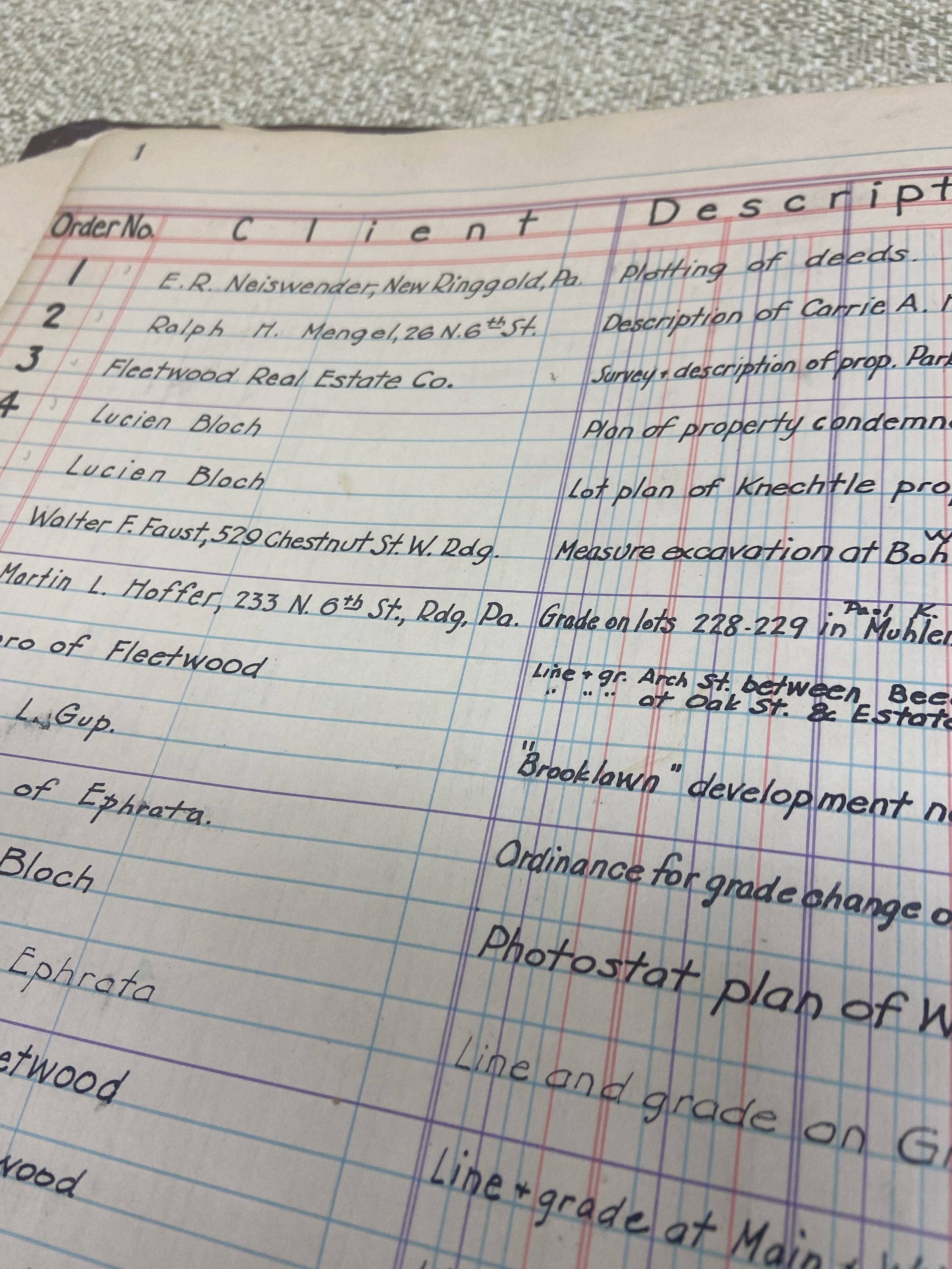 Story #1 -  Order #1 in the SSM Books