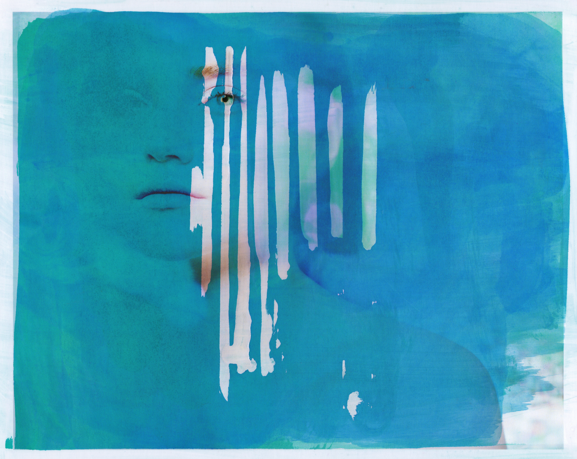 Blue Monday Behind the pigments are model Margaritaa from Mademoiselle Paris and makeup artist Vera Dierckx.