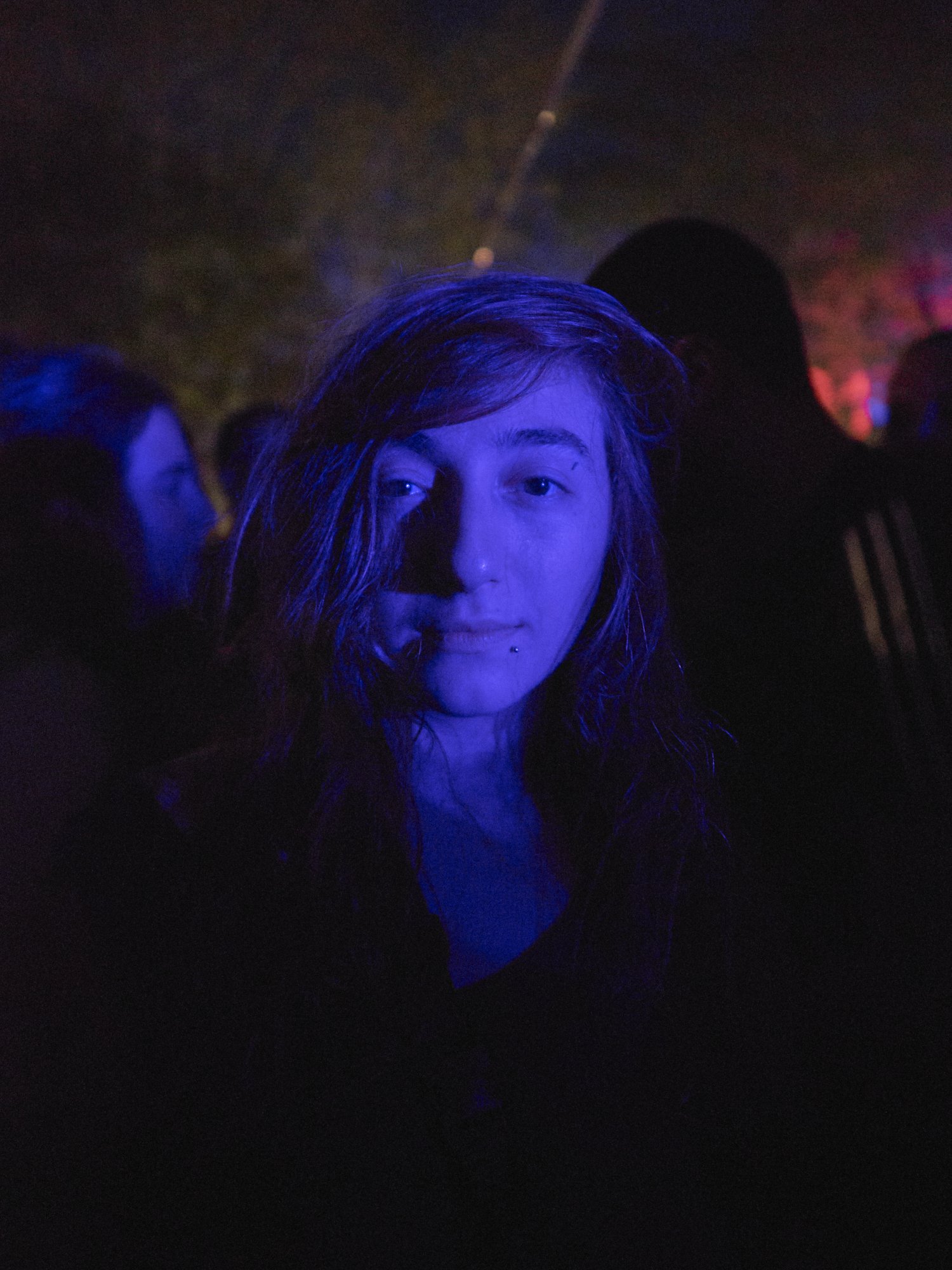  Mariam poses for a portrait during the open air gig of Kollektiv Turmstraße at the Ciscari site. 