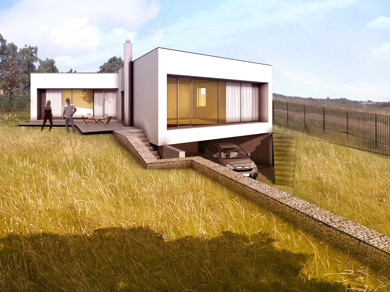   Rodinný dům v Kokorách u Přerova.  